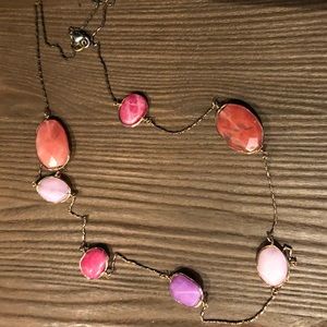 Jewel Tone Long Necklace